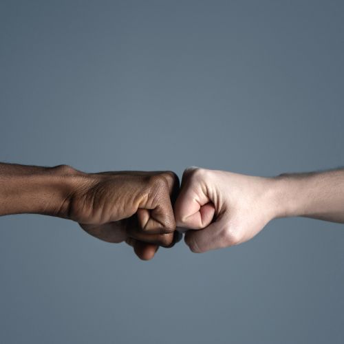 Image of a fist bump 