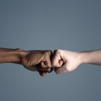 Image of a fist bump 